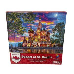 Sunset‎ At St. Basils 1000-Piece Jigsaw Puzzle 24" x 30" Premium Quality